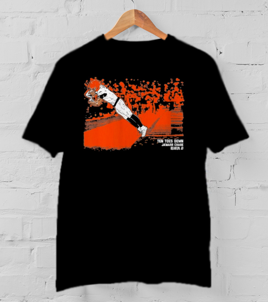 Ja'Marr Chase Ten Toes Down Touchdown Catch T-Shirt