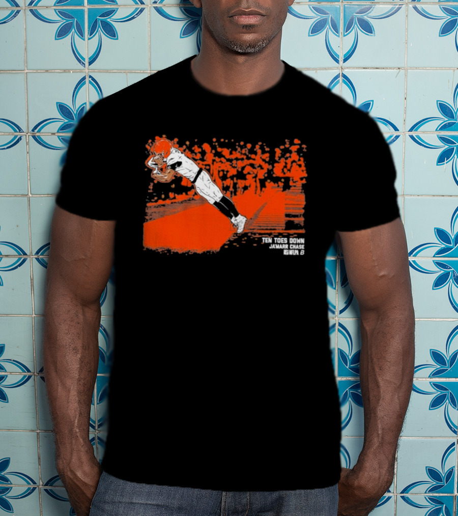 Ja'Marr Chase Ten Toes Down Touchdown Catch T-Shirt