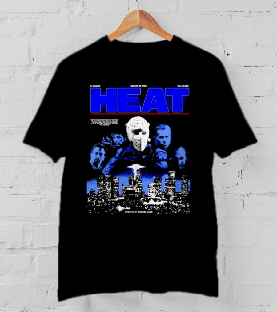 Al Pacino Robert De Niro Val Kilmer Heat Michael Mann Movie Halloween T-Shirt