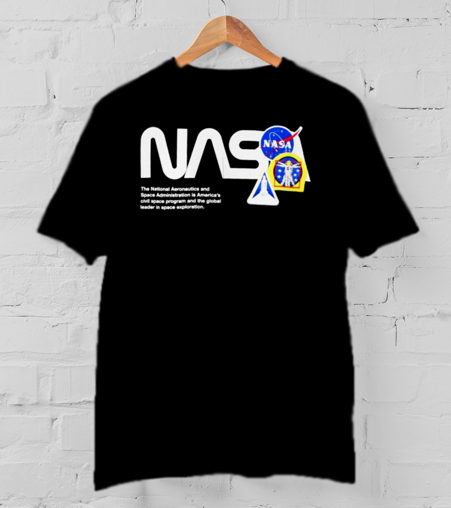 NASA Galaxy Essential Alpha Industries Store Iconic Space Patches T-Shirt