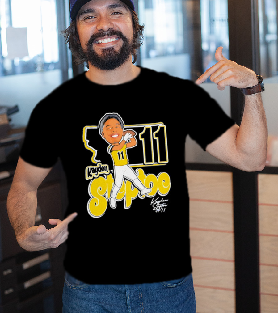 Montana State Bobcats Kayden Steptoe 11 Caricature 2026 T-Shirt