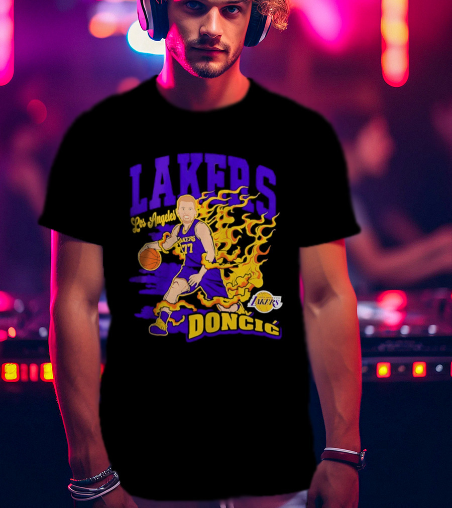 Los Angeles Lakers Luka Dončić Los Angeles Lakers Dončić T-Shirt