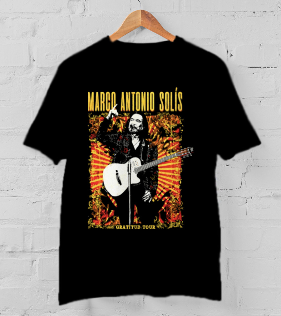 Marco Antonio Solis Gratitud Tour Latin Music Guitar T-Shirt