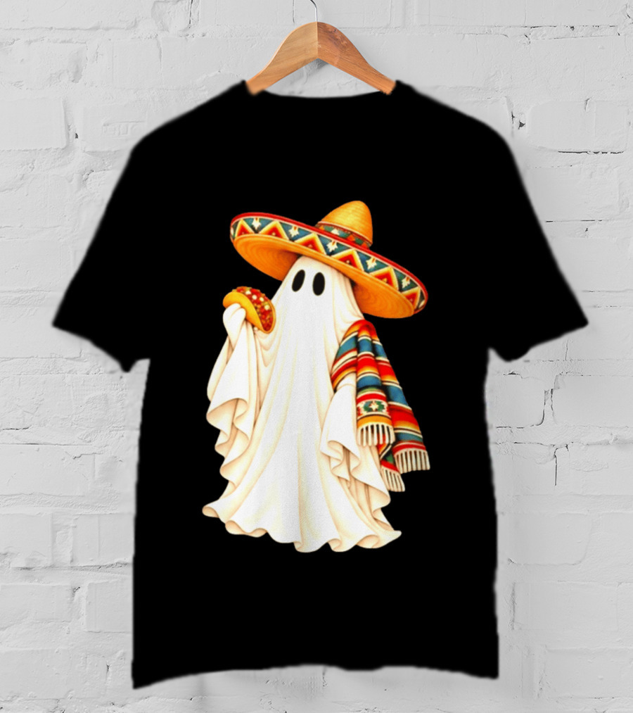 Me Ghosta Tacos Halloween Sombrero Ghost 2026 T-Shirt