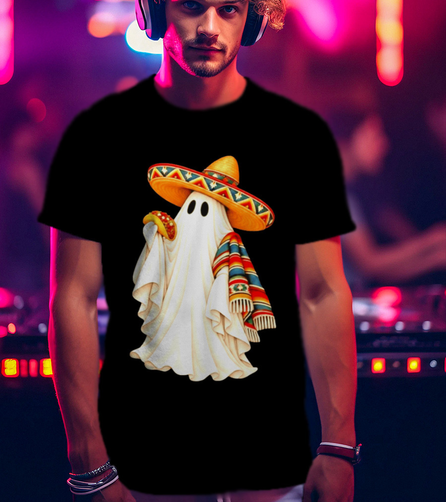 Me Ghosta Tacos Halloween Sombrero Ghost 2026 T-Shirt