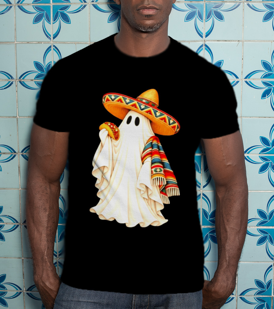 Me Ghosta Tacos Halloween Sombrero Ghost 2026 T-Shirt