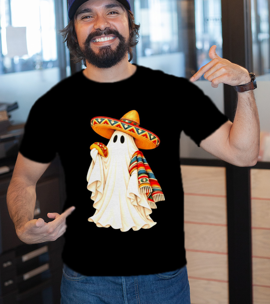 Me Ghosta Tacos Halloween Sombrero Ghost 2026 T-Shirt