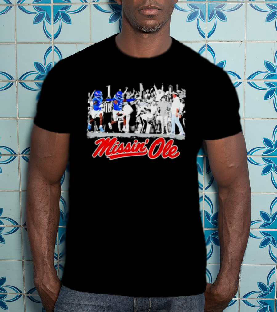 Missin' Ole Rebels Football Coach Mississippi T-Shirt
