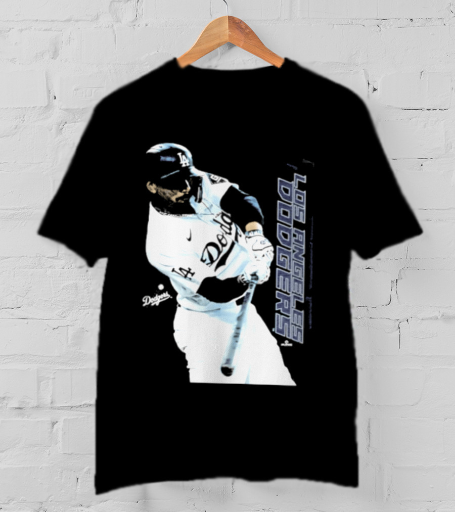 Mookie Betts Los Angeles Dodgers MLB Swing Action T-Shirt