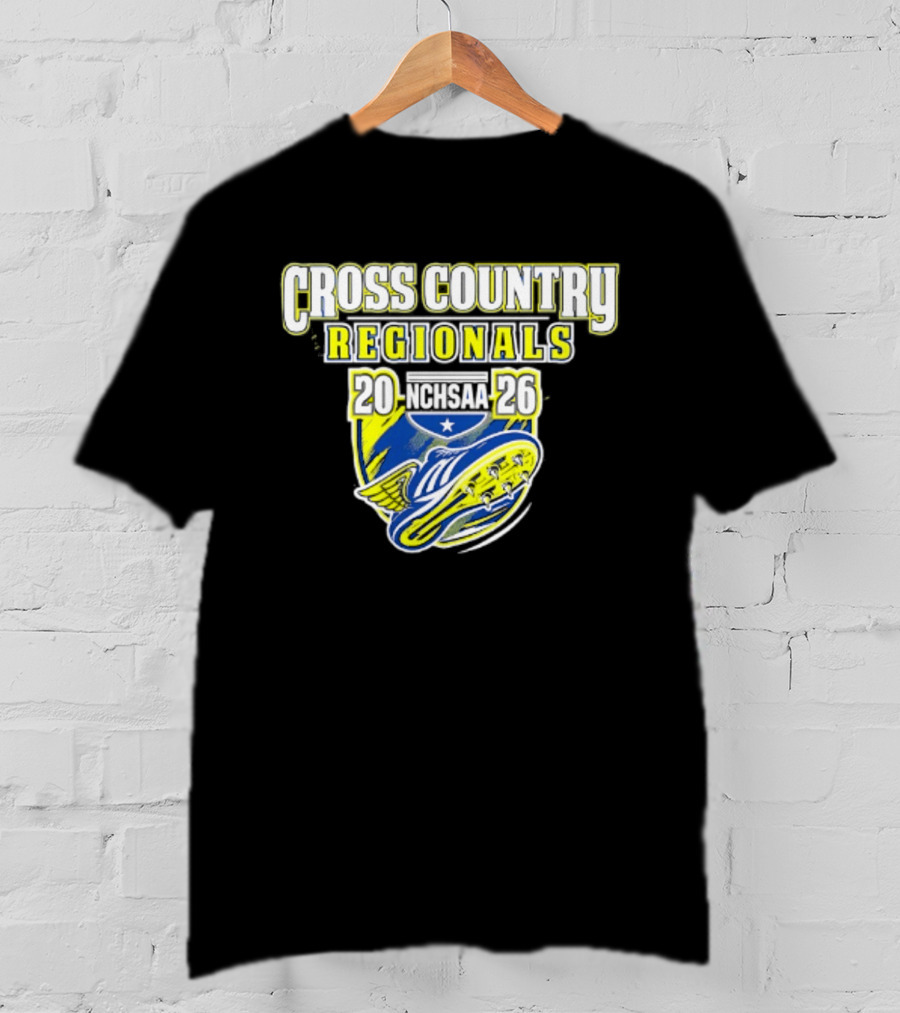 Cross Country Regionals 2026 North Carolina Running Event Crest T-Shirt