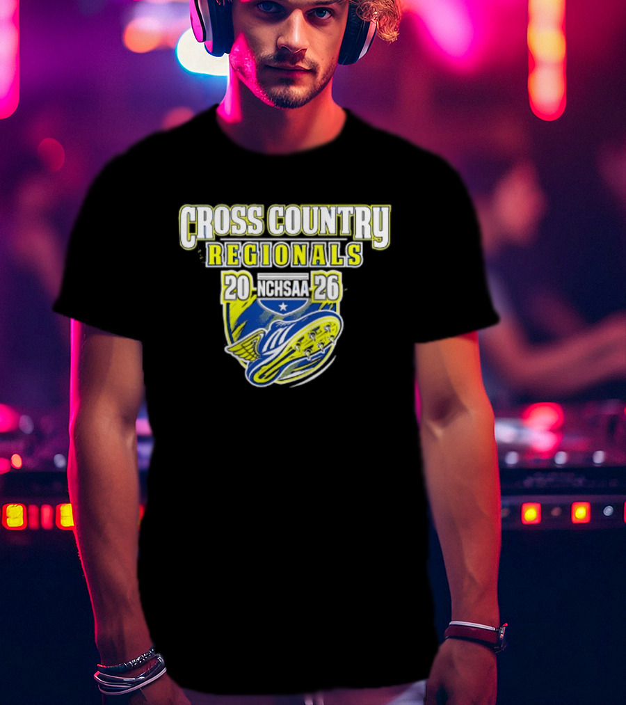 Cross Country Regionals 2026 North Carolina Running Event Crest T-Shirt