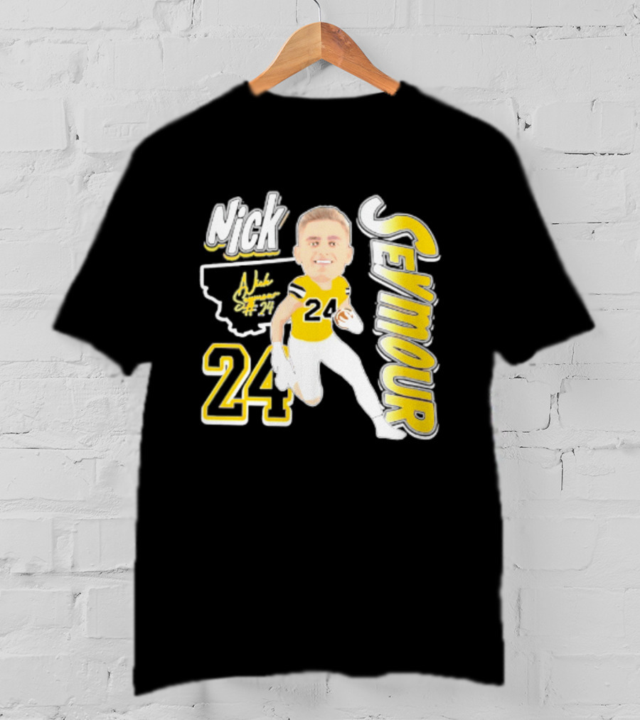 Nick Seymour Montana State Bobcats 2026 Player 24 Caricature T-Shirt
