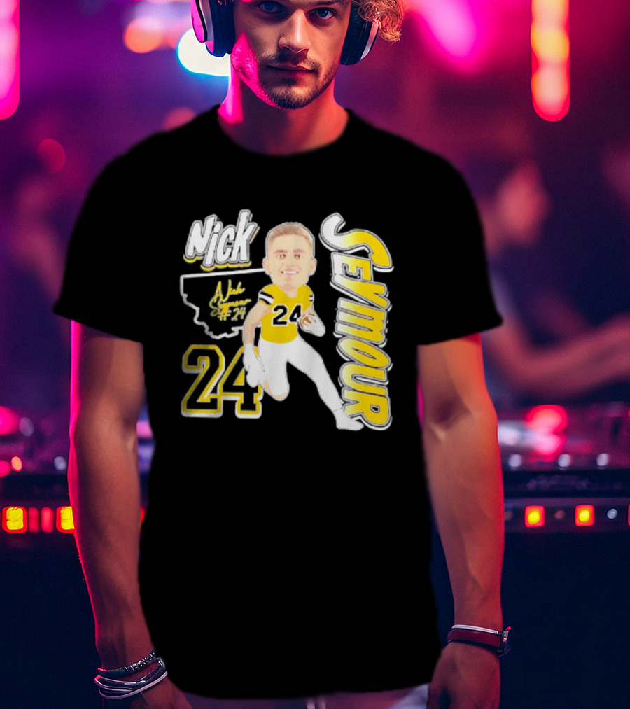Nick Seymour Montana State Bobcats 2026 Player 24 Caricature T-Shirt