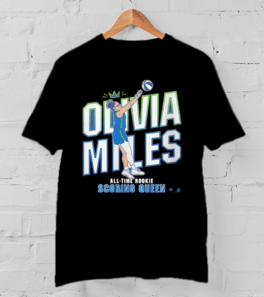 Olivia Miles All Time Rookie Scoring Queen Basketball T-Shirt