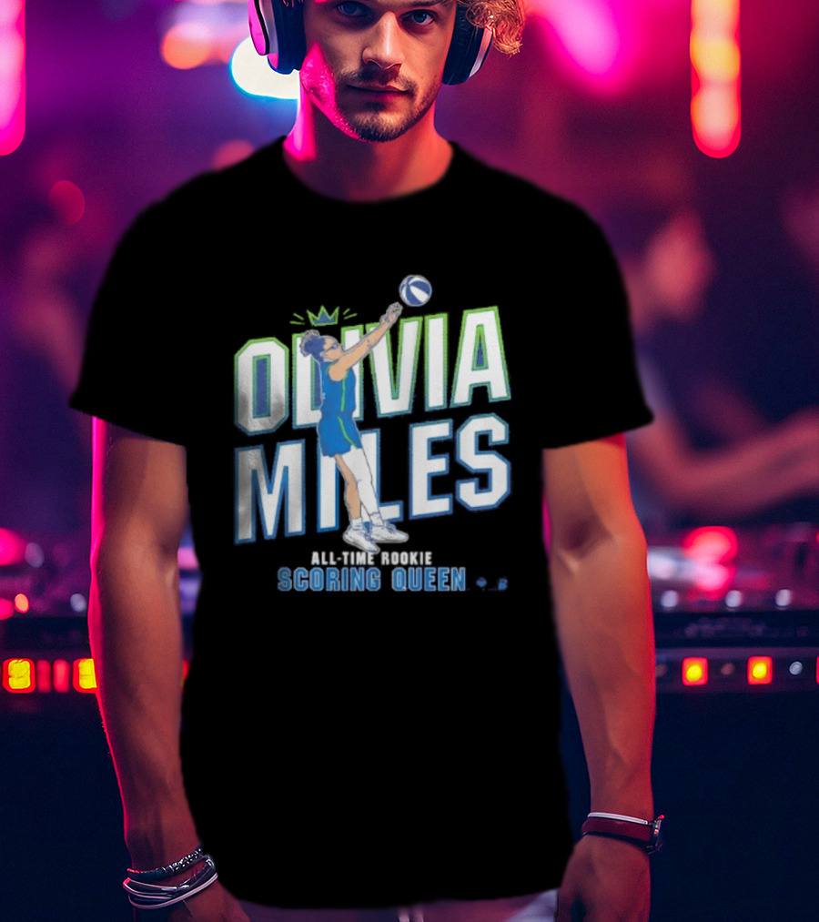Olivia Miles All Time Rookie Scoring Queen Basketball T-Shirt