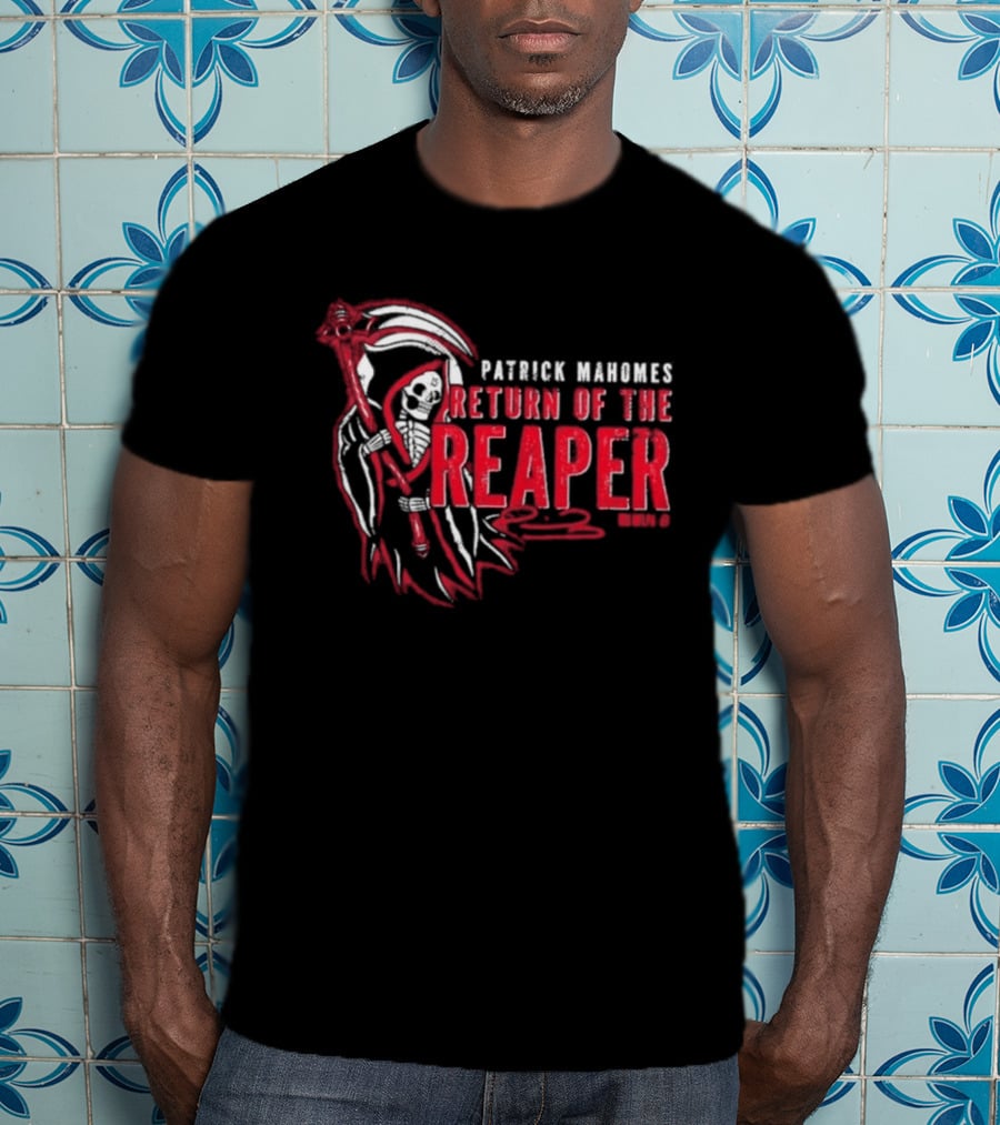 Patrick Mahomes Return Of The Reaper NFL Scythe Iconic Kansas City Chiefs T-Shirt