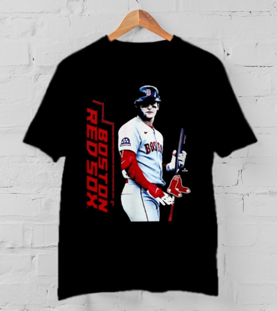 Roman Anthony Boston Red Sox MLB Player Swing Action T-Shirt