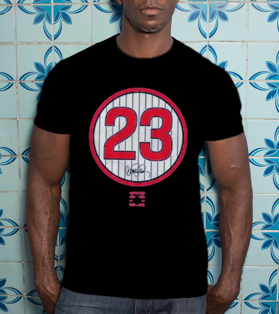 Ryne Sandberg 23 MLB Legend Signature T-Shirt
