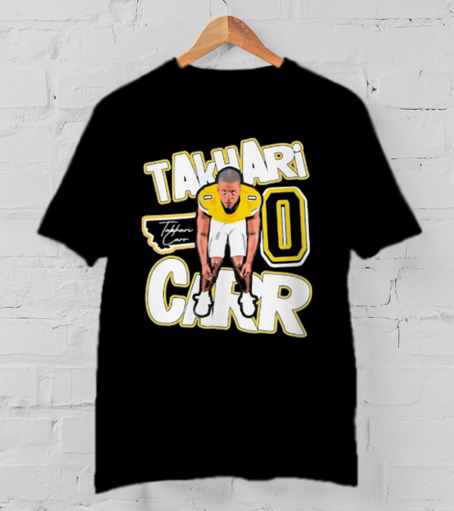 Takhari Carr Montana State Bobcats Player 2026 Caricature T-Shirt