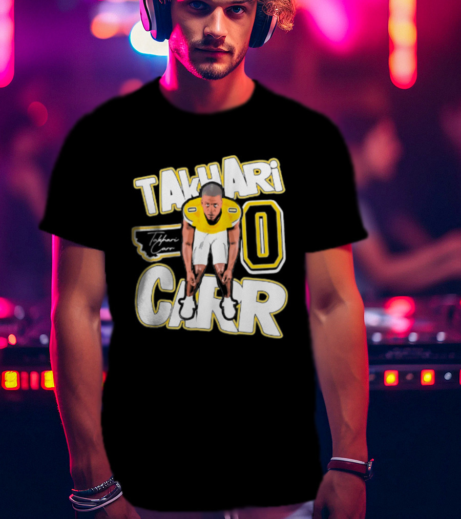 Takhari Carr Montana State Bobcats Player 2026 Caricature T-Shirt