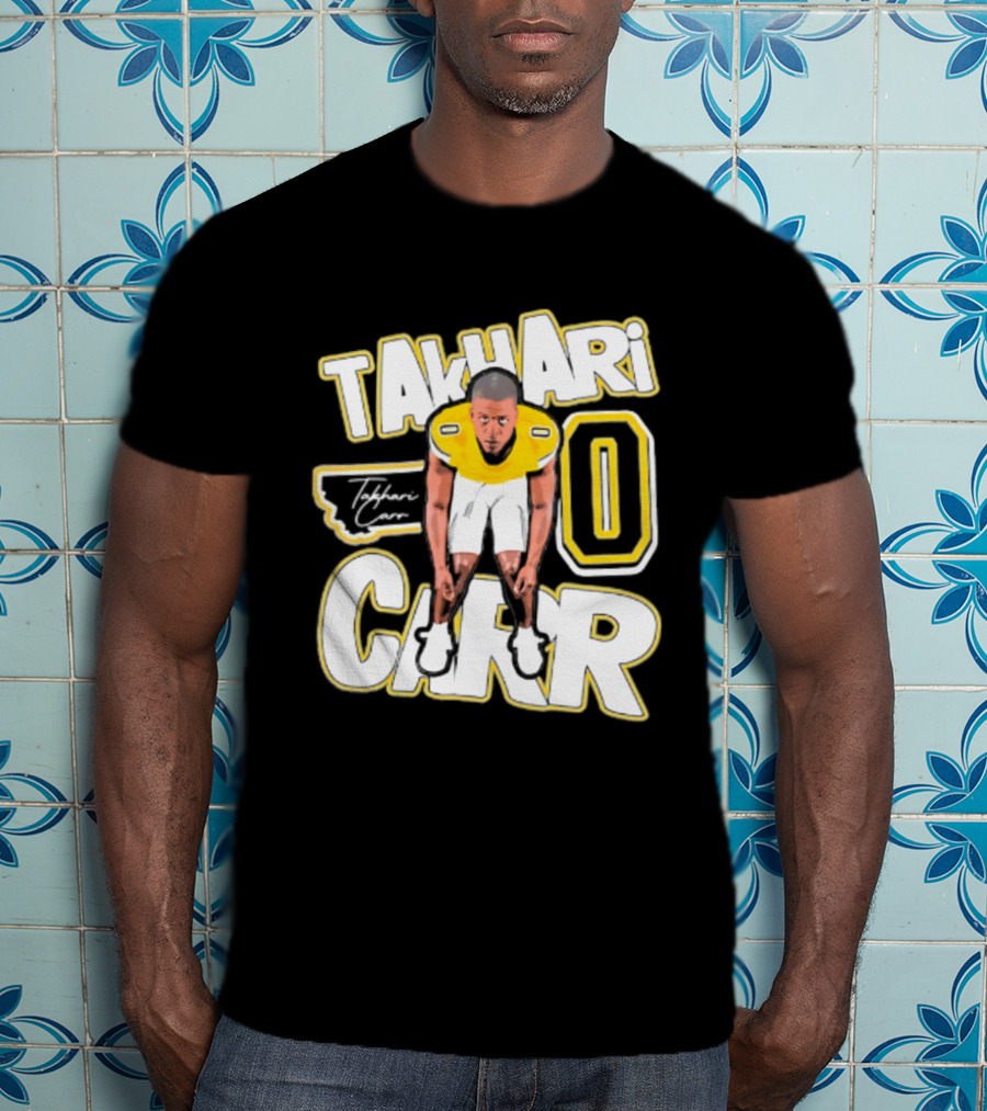 Takhari Carr Montana State Bobcats Player 2026 Caricature T-Shirt
