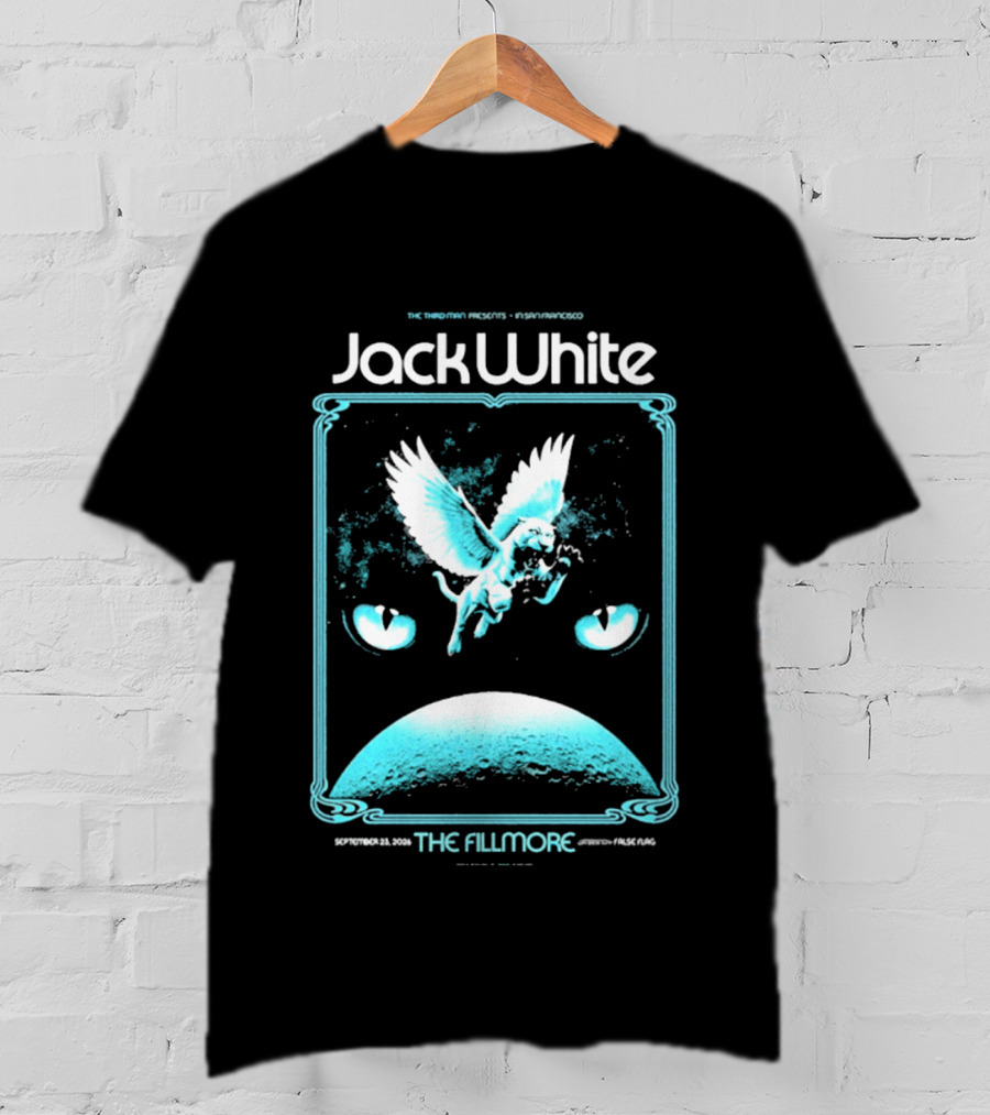 Jack White The Fillmore San Francisco September 23 2026 Angel Imagery Concert T-Shirt