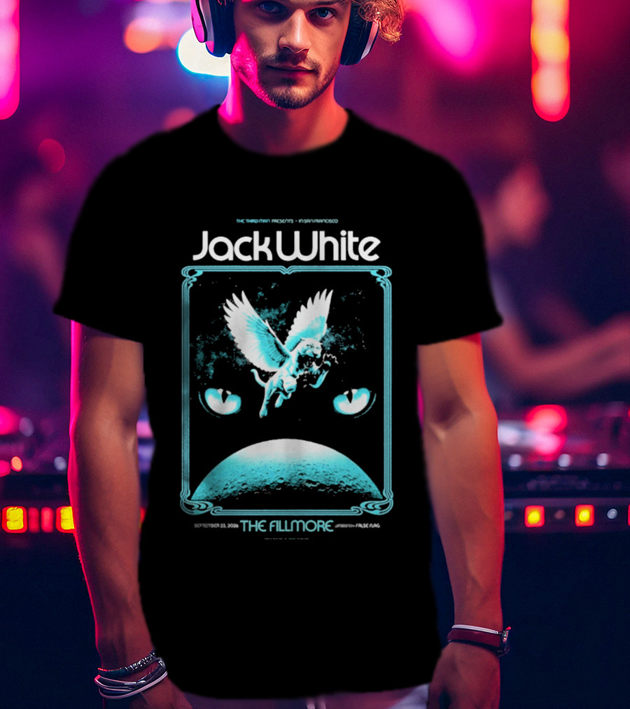 Jack White The Fillmore San Francisco September 23 2026 Angel Imagery Concert T-Shirt