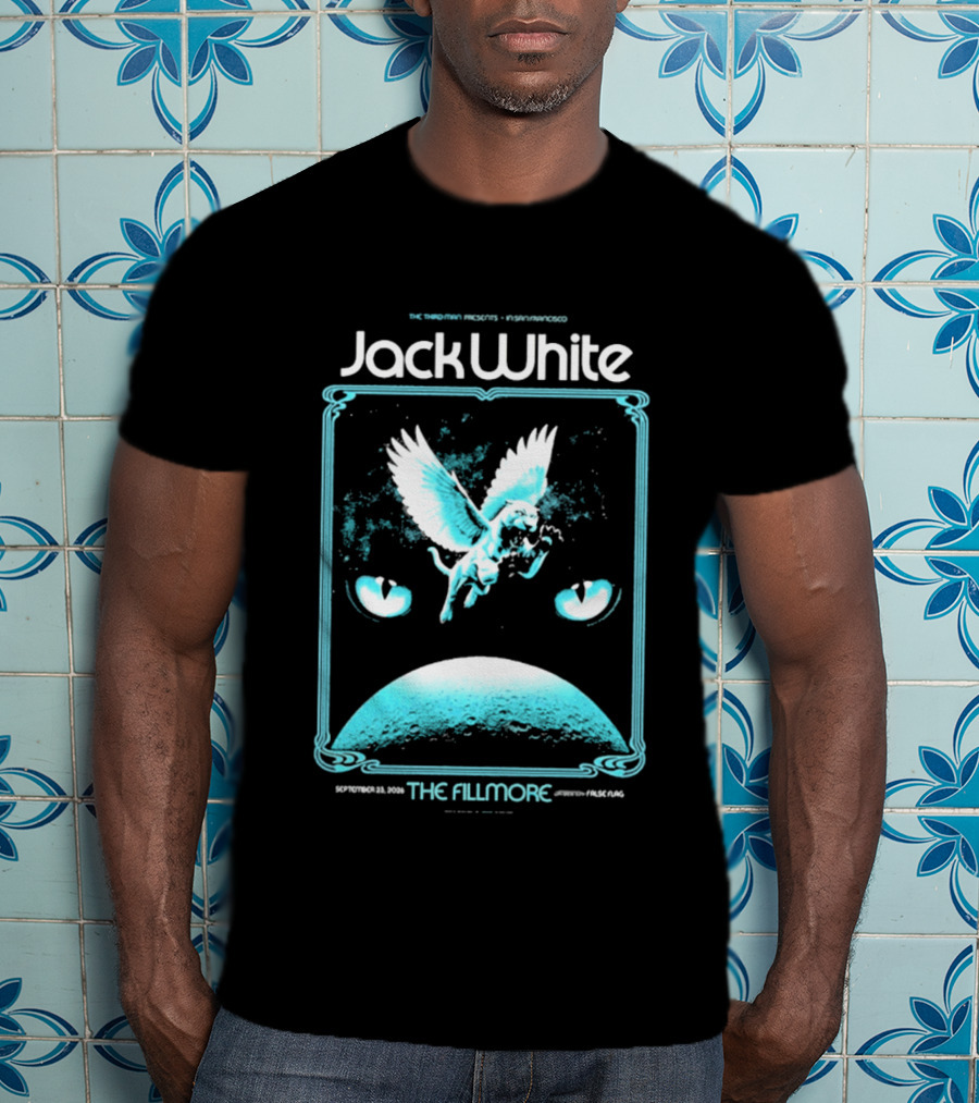 Jack White The Fillmore San Francisco September 23 2026 Angel Imagery Concert T-Shirt