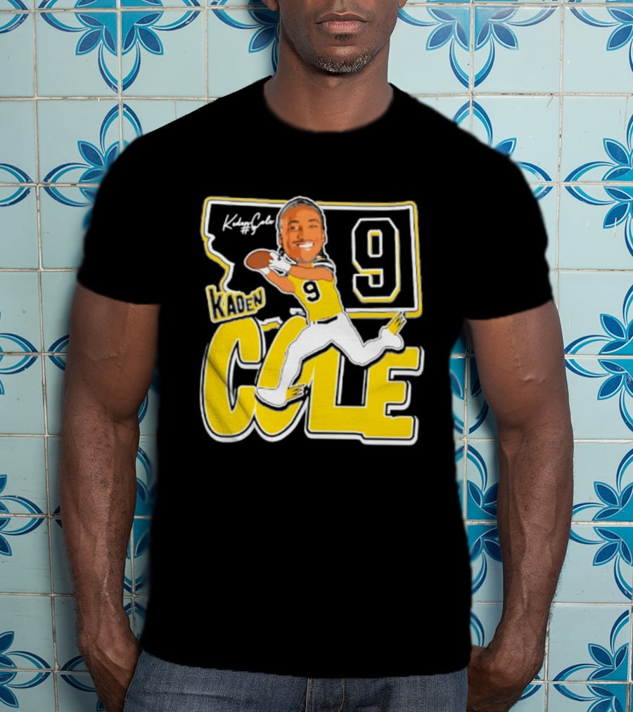 Kaden Cole Montana State Bobcats Player 2026 Caricature Number 9 T-Shirt