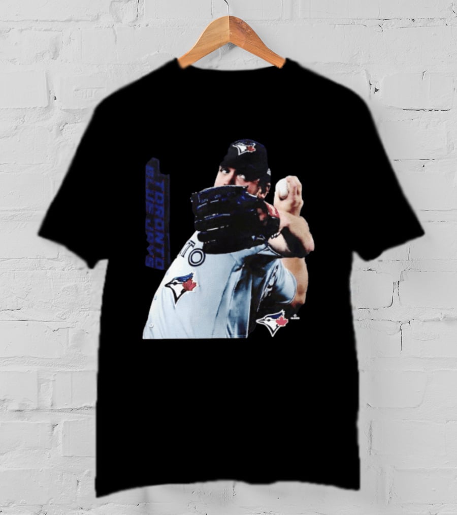 Trey Yesavage Toronto Blue Jays MLB Player Pitching Action T-Shirt