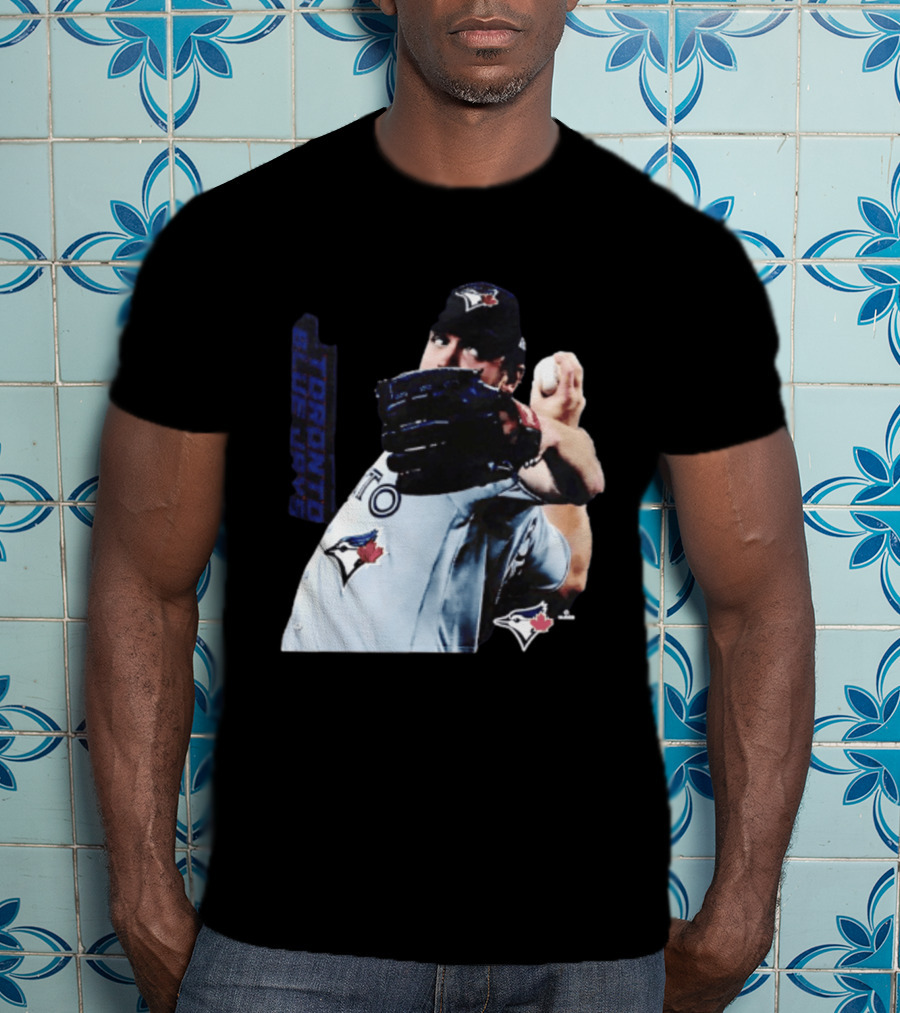 Trey Yesavage Toronto Blue Jays MLB Player Pitching Action T-Shirt