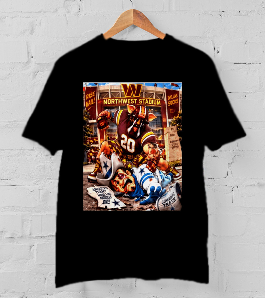 Washington Hogs Northwest Stadium Dallas Rivalry Clash Mascot Showdown T-Shirt
