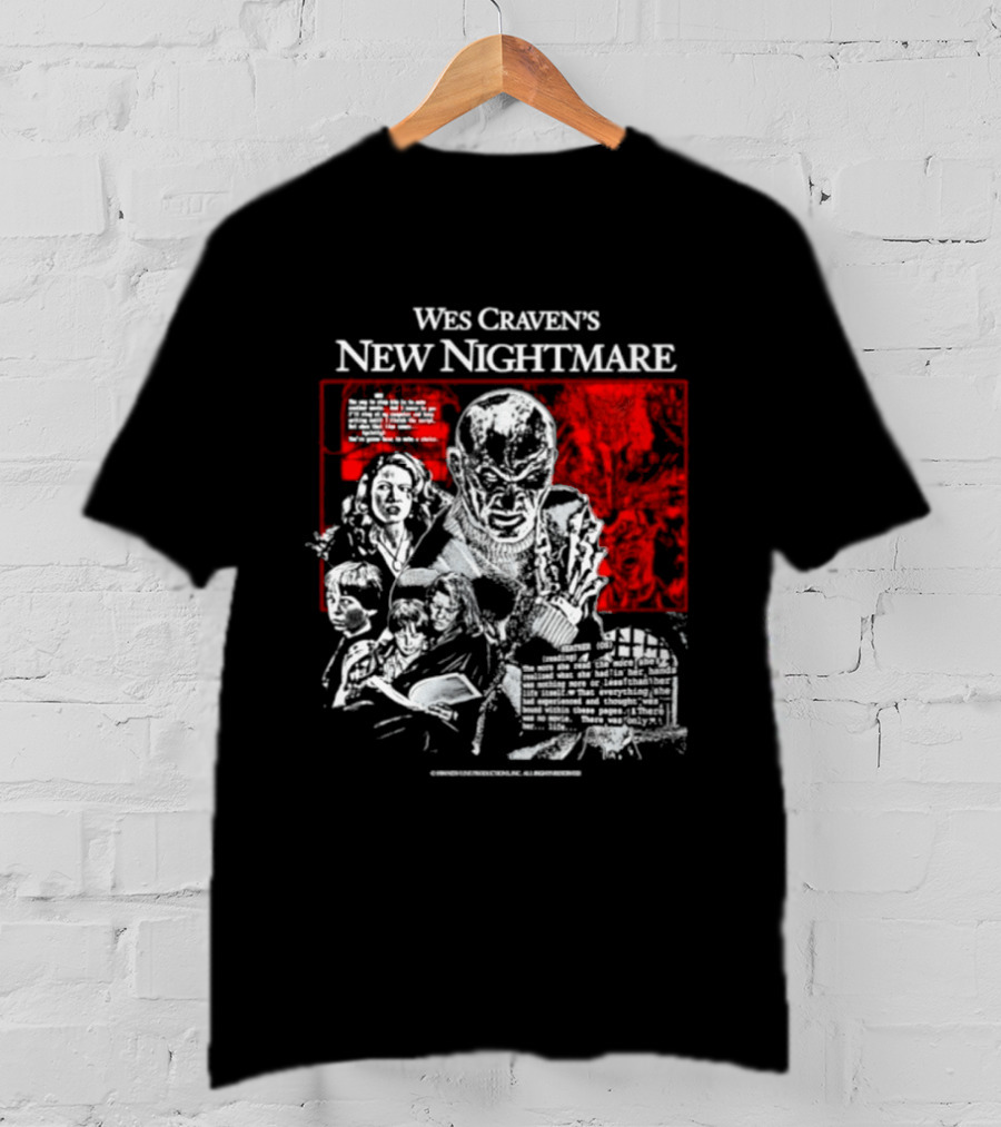 Wes Craven's New Nightmare Freddy Krueger Iconic Horror Movie T-Shirt