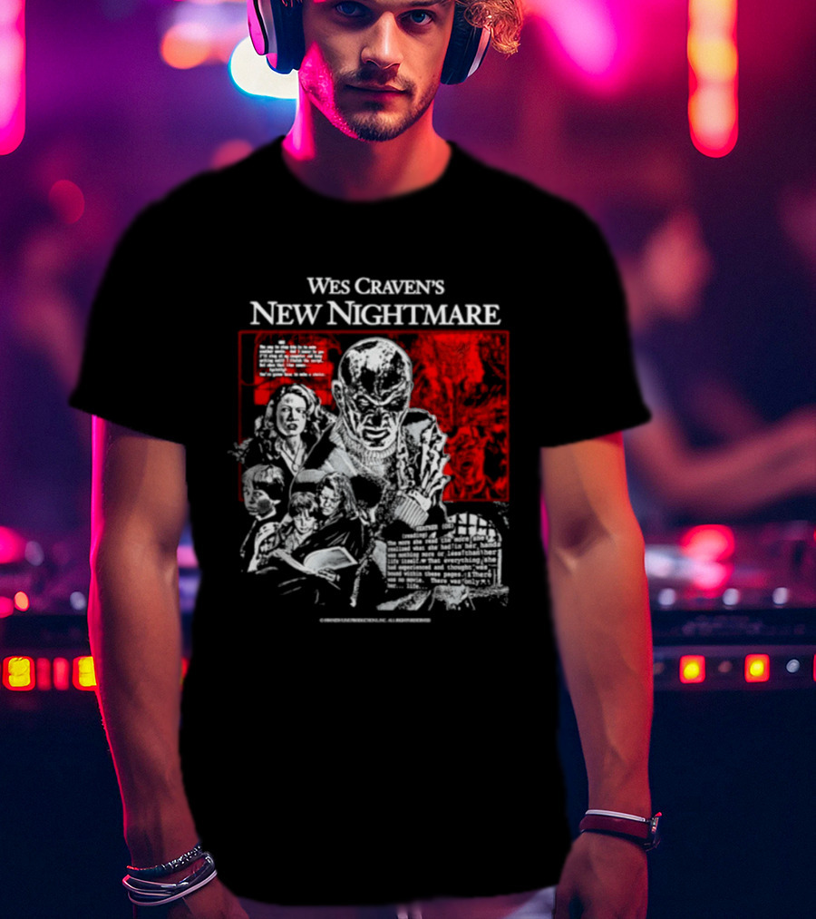 Wes Craven's New Nightmare Freddy Krueger Iconic Horror Movie T-Shirt