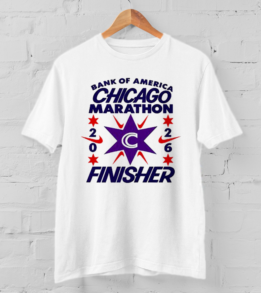 Bank Of America Chicago Marathon 2026 Finisher C Star Nike T-Shirt
