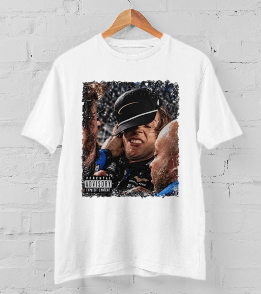 Parental Advisory Explicit Content Ryan Blaney Vs Carson Hocevar T-Shirt
