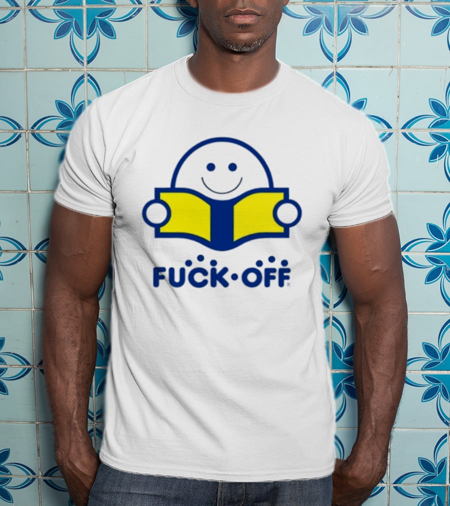 Smiley Face Fuck Off Reading Book Sarcastic T-Shirt