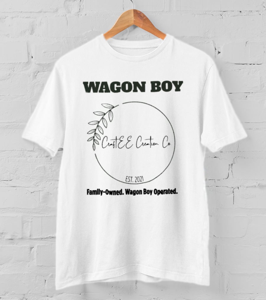Wagon Boy CraftEE Custom Co Family Owned Est 2021 Operated T-Shirt