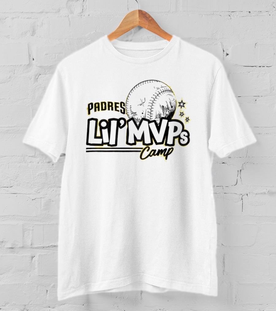 Padres Lil' MVPs Camp 2026 Baseball Stars T-Shirt