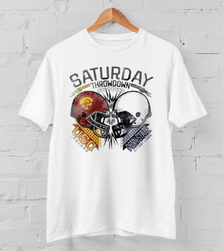 Saturday Throwdown Penn State Nittany Lions Vs USC Trojans Football 2026 T-Shirt