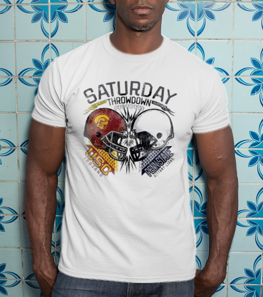 Saturday Throwdown Penn State Nittany Lions Vs USC Trojans Football 2026 T-Shirt