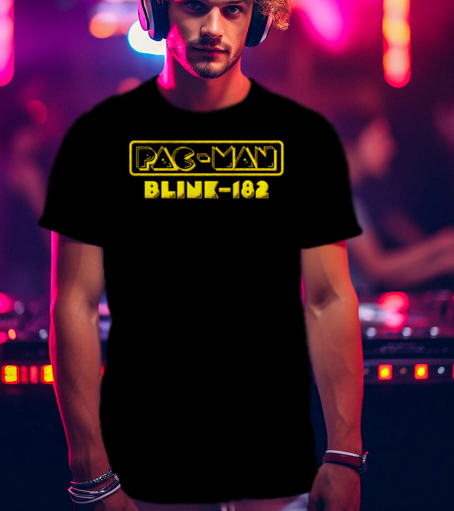 Pac Man Blink 182 Collaboration Yellow T-Shirt