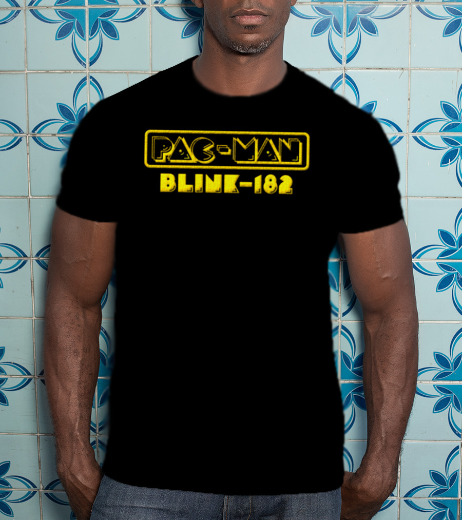 Pac Man Blink 182 Collaboration Yellow T-Shirt
