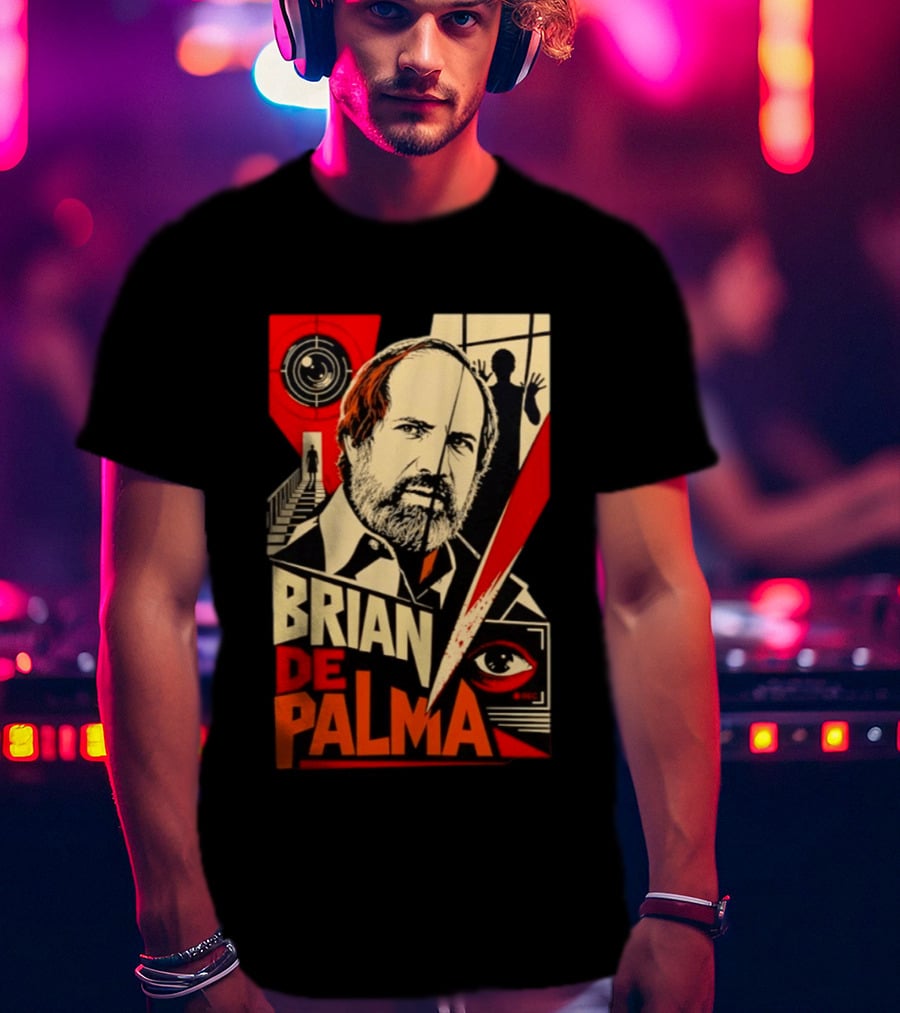 Brian De Palma The Camera Never Tells The Whole Truth Retro Film Noir T-Shirt