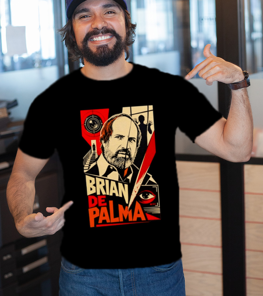 Brian De Palma The Camera Never Tells The Whole Truth Retro Film Noir T-Shirt