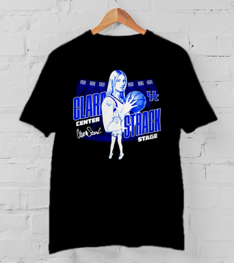 Clara Strack 13 Center Kentucky Wildcats Basketball Stage T-Shirt