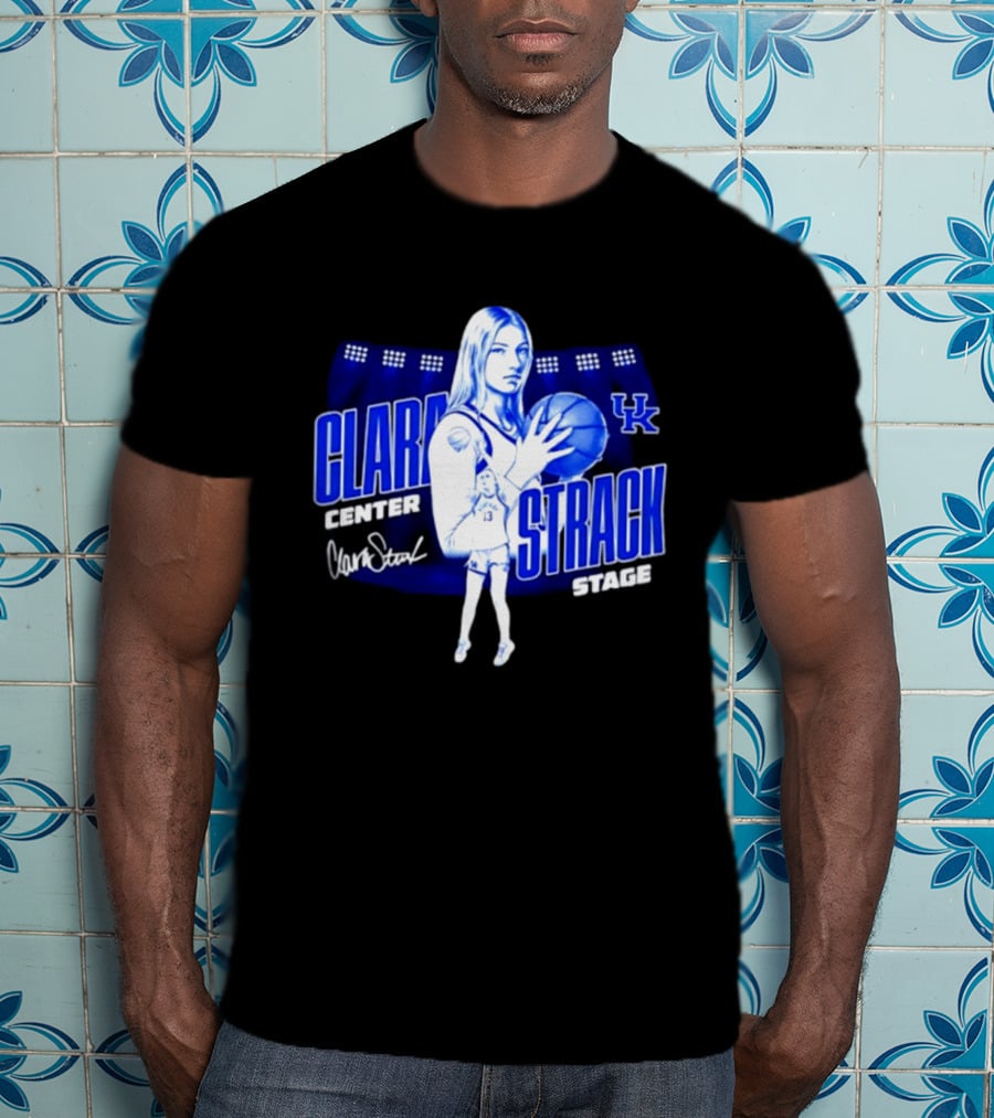 Clara Strack 13 Center Kentucky Wildcats Basketball Stage T-Shirt