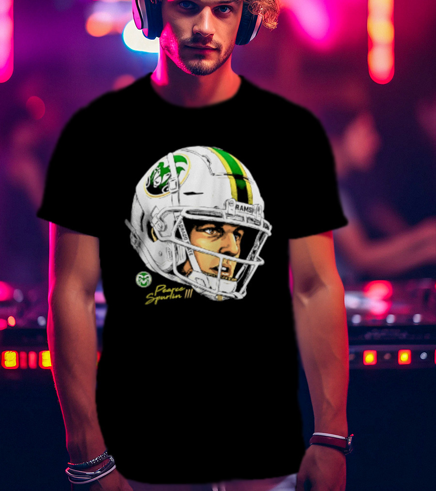 Darius Curry 3 Colorado State Rams NCAA Football Swag Head Prestigue Signature T-Shirt