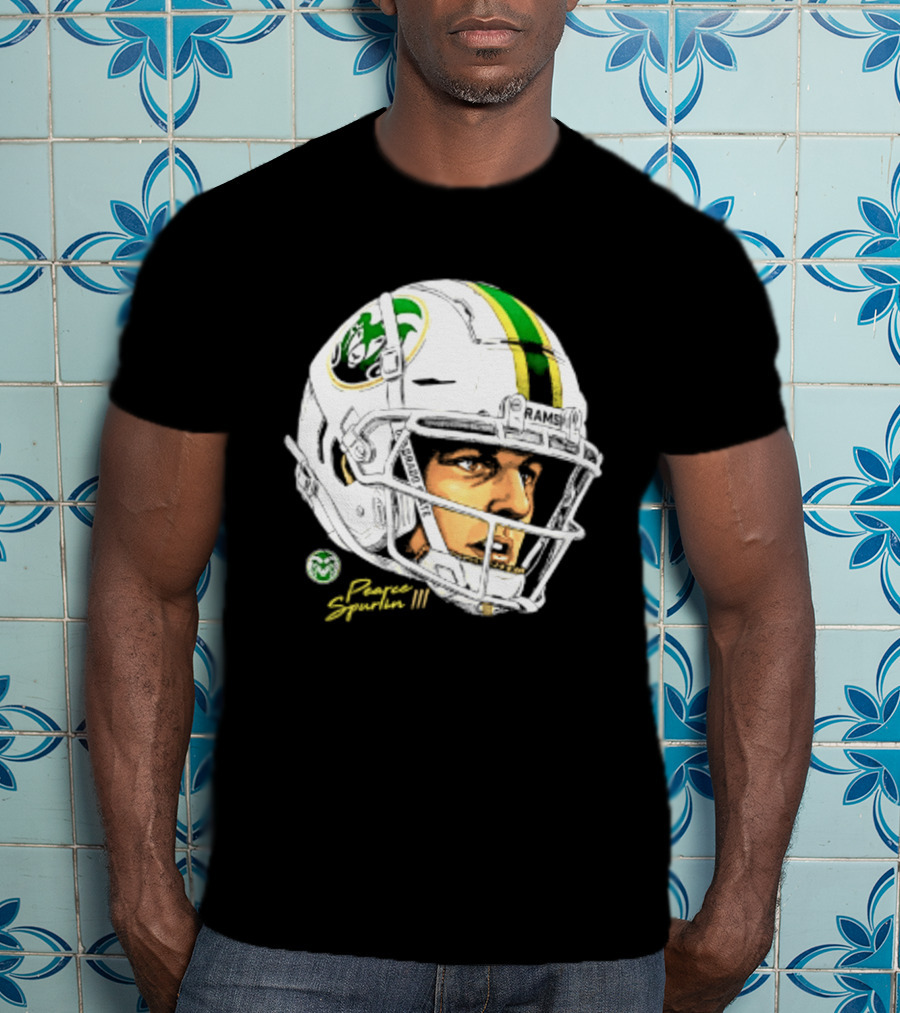 Darius Curry 3 Colorado State Rams NCAA Football Swag Head Prestigue Signature T-Shirt