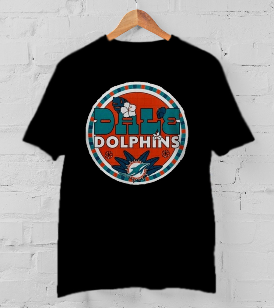 Miami Dolphins Dale Hispanic Heritage Month Aqua T-Shirt